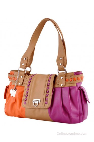 Butterflies BNS0388 Beige Shoulder Bag